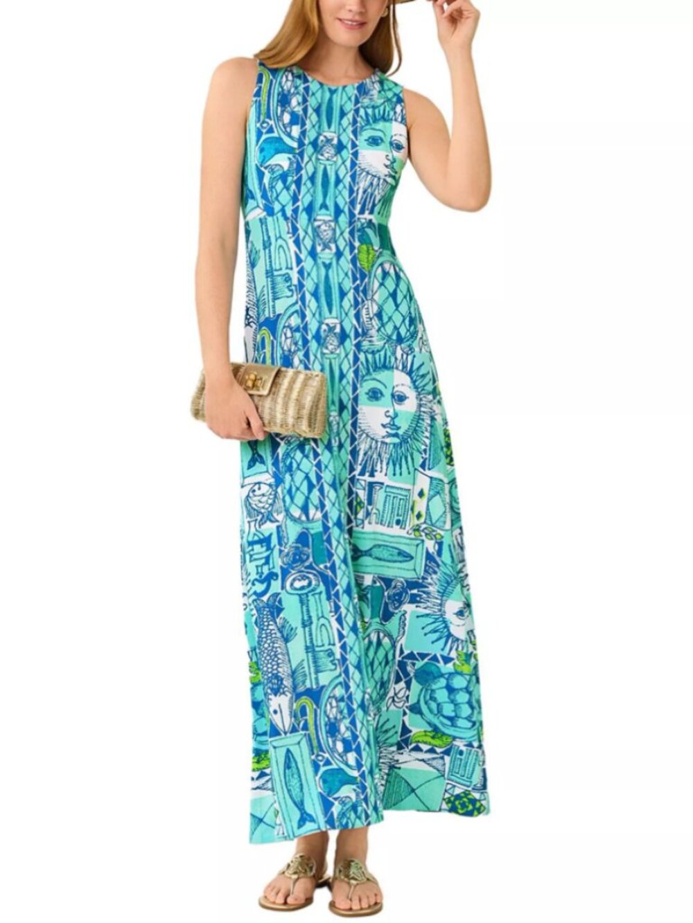 NWT Lilly Pulitzer Ellison Maxi Dress Mint Condition Harlillyquin Engineered SM